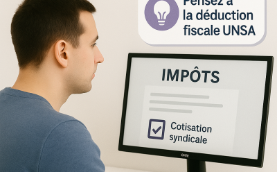 Impôt 2024 : déclarez votre abonnement UNSA TPE.